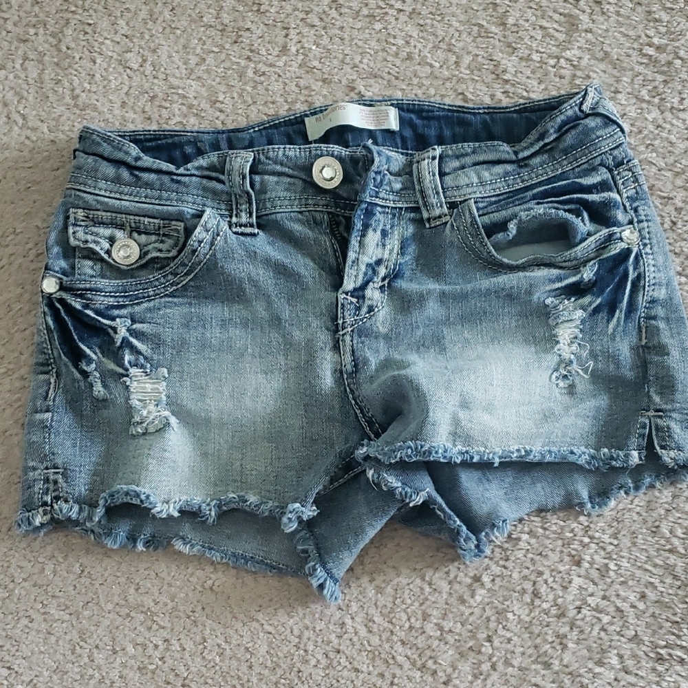 Denim Distressed Women's Shorts